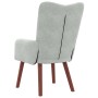 sillón Gris Claro 63 x 67 x 94 cm Terciopelo en Sillones | Comprar online en Foru.es