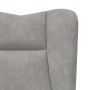 sillón Gris Claro 63 x 67 x 94 cm Terciopelo en Sillones | Comprar online en Foru.es