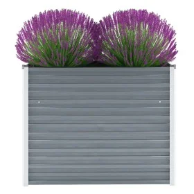 Arriate de jardín de acero galvanizado gris 100x40x77 cm de vidaXL, Maceteros y jardineras - Ref: Foro24-44852, Precio: 49,54...