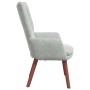 sillón Gris Claro 63 x 67 x 94 cm Terciopelo en Sillones | Comprar online en Foru.es