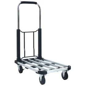 Folding silver aluminum transport cart 150 kg by vidaXL, Stairs on wheels - Ref: Foro24-146448, Price: 98,36 €, Discount: %