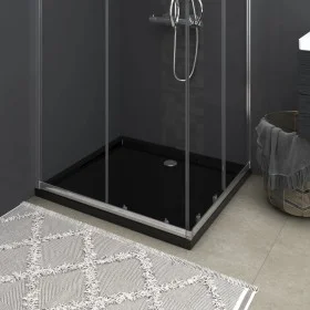 Rectangular black ABS shower tray 80x90 cm by vidaXL, Shower trays - Ref: Foro24-148917, Price: 110,15 €, Discount: %