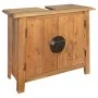 Mueble de lavabo madera maciza de pino 70x32x63 cm de vidaXL, Tocadores de baño - Ref: Foro24-246035, Precio: 147,81 €, Descu...