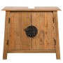 Mueble de lavabo madera maciza de pino 70x32x63 cm de vidaXL, Tocadores de baño - Ref: Foro24-246035, Precio: 166,13 €, Descu...