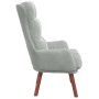 sillón Gris Claro 69 x 74 x 93 cm Terciopelo en Sillones | Comprar online en Foru.es