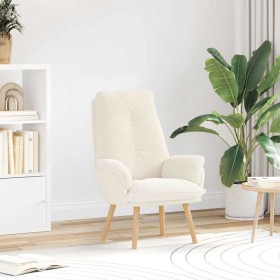 sillón Crema 69 x 74 x 93 cm Tela Sherpa en Sillones | Comprar online en Foru.es