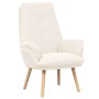 sillón Crema 69 x 74 x 93 cm Tela Sherpa en Sillones | Comprar online en Foru.es