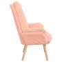 sillón Rosa 69 x 74 x 93 cm Tela Sherpa en Sillones | Comprar online en Foru.es