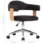 Silla de comedor giratoria madera curvada cuero sintético negro de vidaXL, Sillas de comedor - Ref: Foro24-287418, Precio: 13...