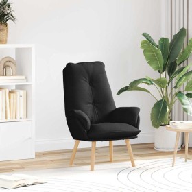 sillón Negro 69 x 74 x 93 cm tela en Sillones | Comprar online en Foru.es