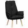 sillón Negro 69 x 74 x 93 cm tela en Sillones | Comprar online en Foru.es