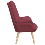 sillón Rojo vino 69 x 74 x 93 cm tela en Sillones | Comprar online en Foru.es