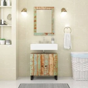 Badezimmermöbel-Set 2-teilig aus massivem Recyclingholz von vidaXL, Badezimmermöbel - Ref: Foro24-3200635, Preis: 152,06 €, R...