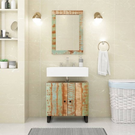 Conjunto de muebles de baño 2 piezas madera maciza reciclada de vidaXL, Muebles de baño - Ref: Foro24-3200635, Precio: 154,54...