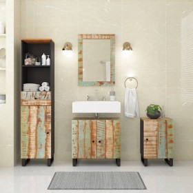Conjunto de muebles de baño 4 piezas madera maciza reciclada de vidaXL, Muebles de baño - Ref: Foro24-3200643, Precio: 355,40...