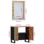 Conjunto de muebles de baño 2 piezas madera maciza reciclada de vidaXL, Muebles de baño - Ref: Foro24-3200635, Precio: 154,54...