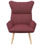 sillón Rojo vino 69 x 74 x 93 cm tela en Sillones | Comprar online en Foru.es