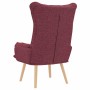sillón Rojo vino 69 x 74 x 93 cm tela en Sillones | Comprar online en Foru.es