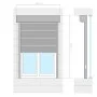Weißes Aluminiumrollo 110x220 cm von vidaXL, Fensterläden - Ref: Foro24-144971, Preis: 297,59 €, Rabatt: %