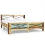 Estructura de cama de madera maciza reciclada 140x200 cm de vidaXL, Camas y somieres - Ref: Foro24-247666, Precio: 317,38 €, ...