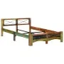 Estructura de cama de madera maciza reciclada 140x200 cm de vidaXL, Camas y somieres - Ref: Foro24-247666, Precio: 317,38 €, ...