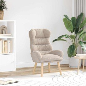 sillón Gris Claro 69 x 74 x 93 cm Tela Sherpa en Sillones | Comprar online en Foru.es