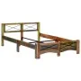 Estructura de cama de madera maciza reciclada 140x200 cm de vidaXL, Camas y somieres - Ref: Foro24-247666, Precio: 317,38 €, ...