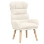 sillón Crema 69 x 74 x 93 cm Tela Sherpa en Sillones | Comprar online en Foru.es