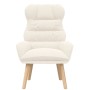 sillón Crema 69 x 74 x 93 cm Tela Sherpa en Sillones | Comprar online en Foru.es