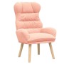 sillón Rosa 69 x 74 x 93 cm Tela Sherpa en Sillones | Comprar online en Foru.es