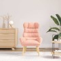 sillón Rosa 69 x 74 x 93 cm Tela Sherpa en Sillones | Comprar online en Foru.es