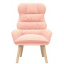 sillón Rosa 69 x 74 x 93 cm Tela Sherpa en Sillones | Comprar online en Foru.es