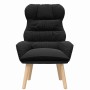 sillón Negro 69 x 74 x 93 cm Tela Sherpa en Sillones | Comprar online en Foru.es