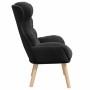 sillón Negro 69 x 74 x 93 cm Tela Sherpa en Sillones | Comprar online en Foru.es