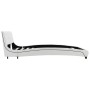 Estructura de cama de cuero sintético blanco 140x200 cm de vidaXL, Camas y somieres - Ref: Foro24-280314, Precio: 220,35 €, D...