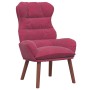 sillón Rojo vino 69 x 74 x 93 cm Terciopelo en Sillones | Comprar online en Foru.es