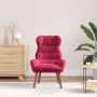 sillón Rojo vino 69 x 74 x 93 cm Terciopelo en Sillones | Comprar online en Foru.es