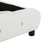 Estructura de cama de cuero sintético blanco 140x200 cm de vidaXL, Camas y somieres - Ref: Foro24-280314, Precio: 220,35 €, D...