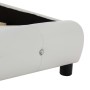 Estructura de cama de cuero sintético blanco 160x200 cm de vidaXL, Camas y somieres - Ref: Foro24-280315, Precio: 246,57 €, D...