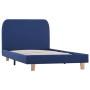 Estructura de cama de tela azul 90x200 cm de vidaXL, Camas y somieres - Ref: Foro24-280876, Precio: 152,65 €, Descuento: %