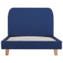 Estructura de cama de tela azul 90x200 cm de vidaXL, Camas y somieres - Ref: Foro24-280876, Precio: 152,65 €, Descuento: %