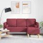 Juego de Sofá con cojín Rojo vino 173 x 131 x 67 cm Poliéster en Sofás | Comprar online en Foru.es
