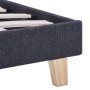 Estructura de cama de tela gris oscuro 90x200 cm de vidaXL, Camas y somieres - Ref: Foro24-280866, Precio: 130,14 €, Descuent...