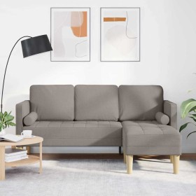 Juego de Sofá con cojín Taupé 173 x 131 x 67 cm Poliéster en Sofás | Comprar online en Foru.es