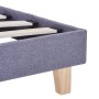 Estructura de cama de tela gris claro 160x200 cm de vidaXL, Camas y somieres - Ref: Foro24-280874, Precio: 169,90 €, Descuent...