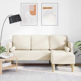 Juego de Sofá con cojín Lino 173 x 131 x 67 cm Poliéster en Sofás | Comprar online en Foru.es