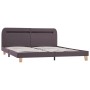 Estructura de cama con LED tela gris topo 180x200 cm de vidaXL, Camas y somieres - Ref: Foro24-280915, Precio: 147,46 €, Desc...