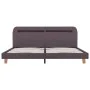 Estructura de cama con LED tela gris topo 180x200 cm de vidaXL, Camas y somieres - Ref: Foro24-280915, Precio: 146,19 €, Desc...