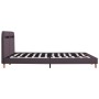 Estructura de cama con LED tela gris topo 180x200 cm de vidaXL, Camas y somieres - Ref: Foro24-280915, Precio: 147,46 €, Desc...
