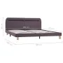 Estructura de cama con LED tela gris topo 180x200 cm de vidaXL, Camas y somieres - Ref: Foro24-280915, Precio: 146,19 €, Desc...